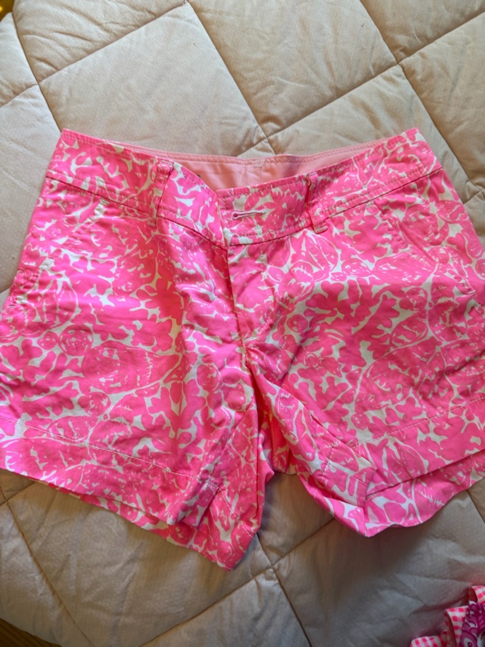 Lilly Pulitzer Pink Printed High-Waist Shorts